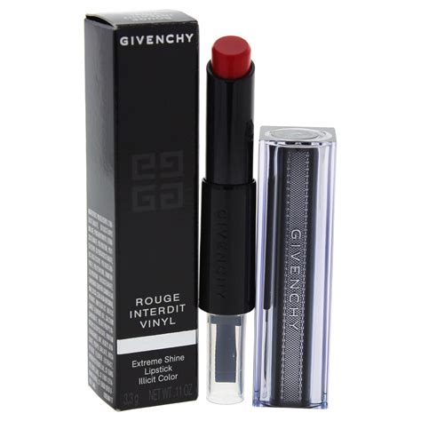 rouge interdit vinyl givenchy|Givenchy rouge interdit vinyl lipstick.